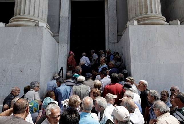 Pensionistas na Grécia