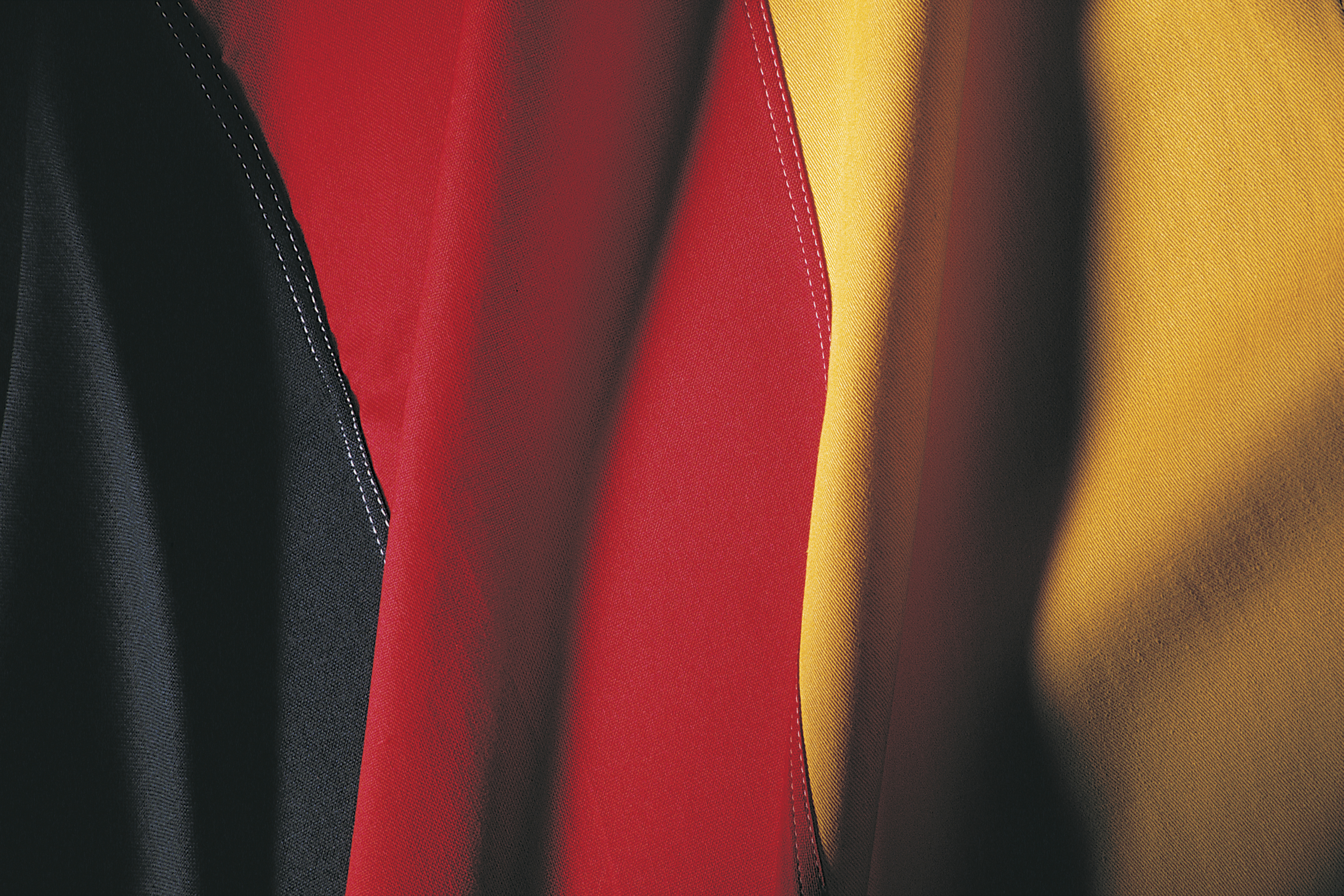 German flag , closeup