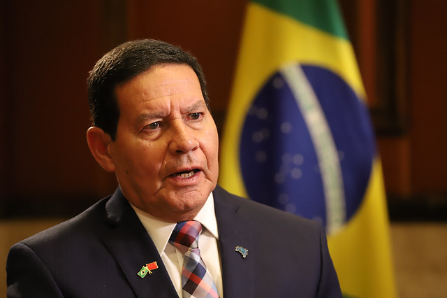 ( Pequim - China, 21/05/2019) Vice-Presidente da República, Hamilton Mourão, durante entrevista ao canal CGTN, Espanhol.                                                                                  Foto: Adnilton Farias / VPR