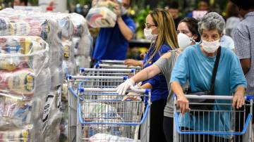 Distribuição de alimentos - pandemia de coronavírus