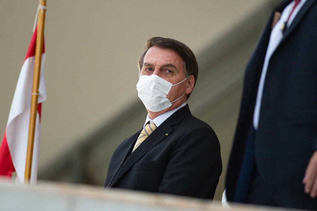 O presidente Jair Bolsonaro no Palácio do Planalto (Andressa Anholete/Getty Images)