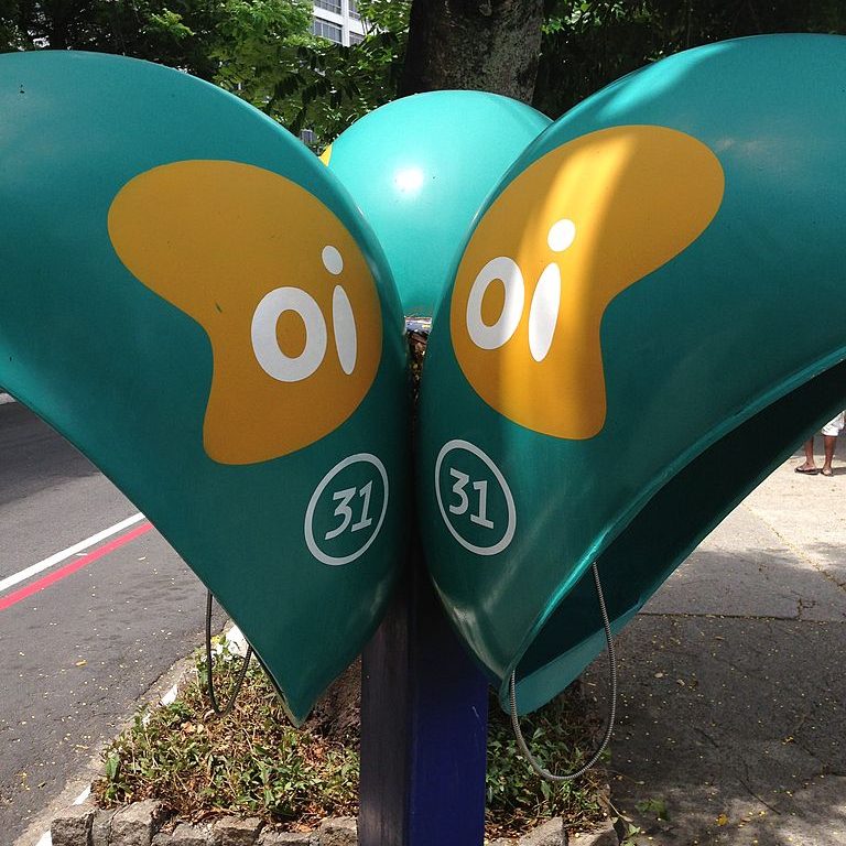 Orelhões da Oi telecomunicações no Rio de Janeiro (Foto: Getty Images)