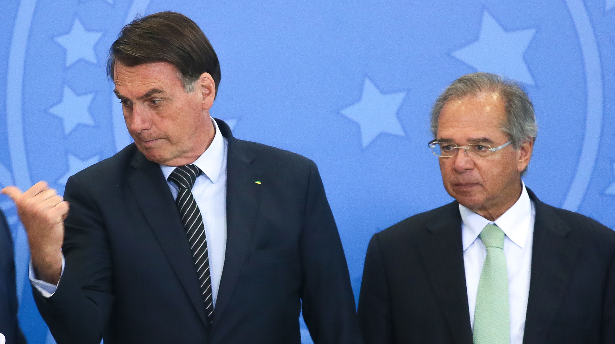 Jair Bolsonaro e Paulo Guedes (foto: Antonio Cruz/Agência Brasil)