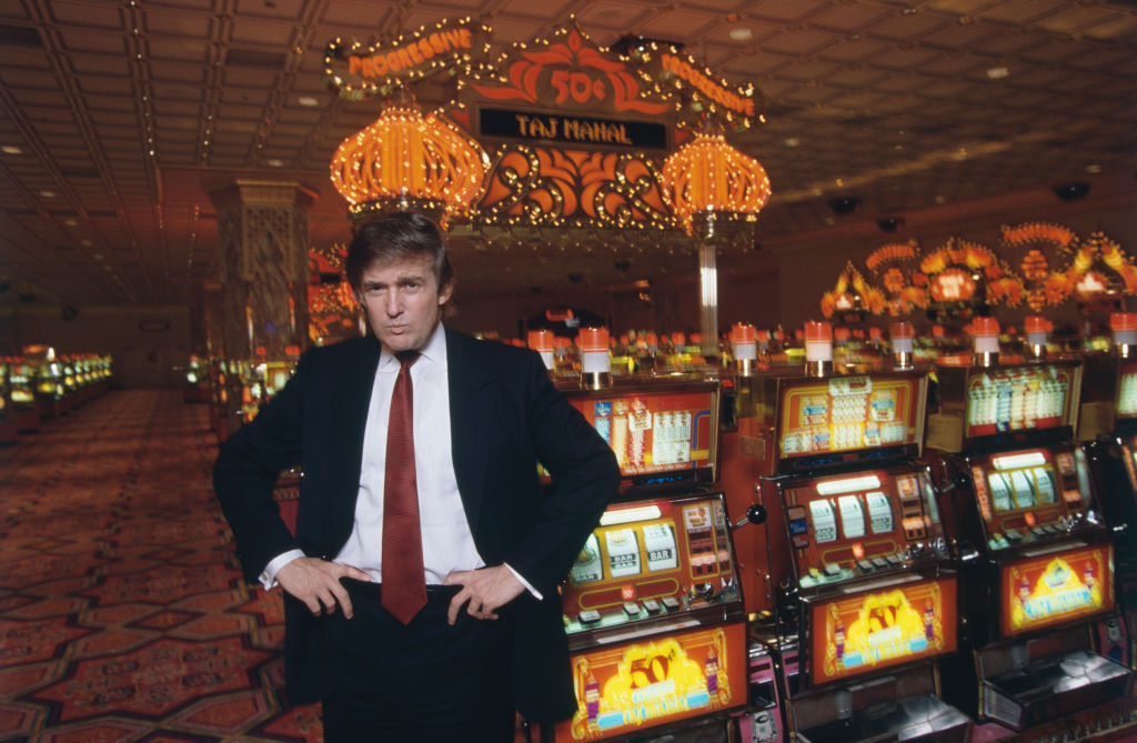 Donald Trump no casino Taj Mahal