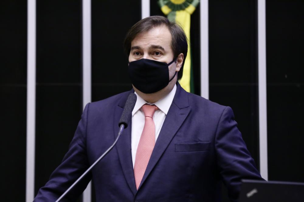 O presidente da Câmara dos Deputados, Rodrigo Maia (DEM-RJ), discursa da tribuna do plenário da casa (Foto: Maryanna Oliveira/Câmara dos Deputados)