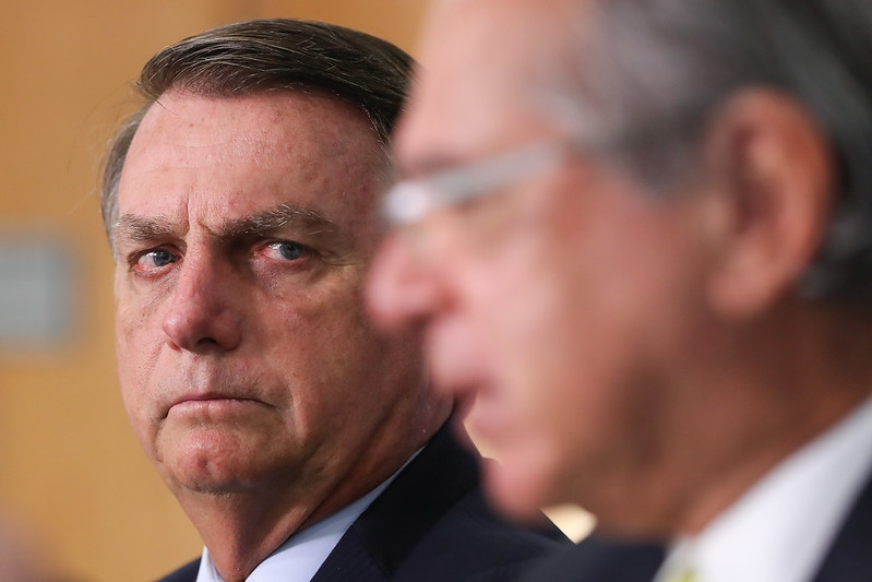 O presidente Jair Bolsonaro e o ministro Paulo Guedes (Foto: Marcos Corrêa/PR)