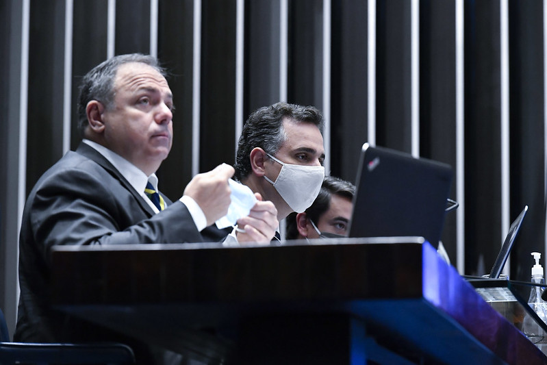 Eduardo Pazuello em audiência no Senado Federal (Foto: Waldemir Barreto/Agência Senado)