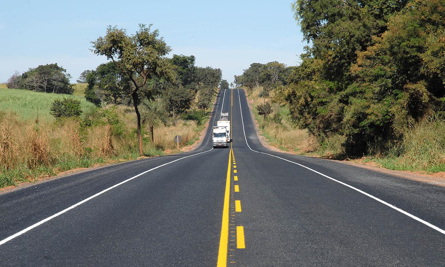 Trecho da BR-153, entre Goiás e Tocantins. (Foto: Assessoria DNIT/Divulgação)
