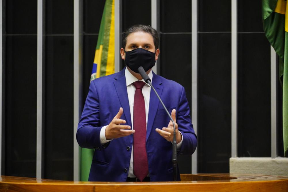 O deputado Hugo Motta (Republicanos-PB) no plenário da Câmara (Pablo Valadares/Câmara dos Deputados)