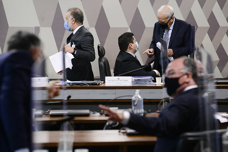 A Comissão de Constituição e Justiça (CCJ) do Senado Federal durante sessão (Foto: Pedro França/Agência Senado)