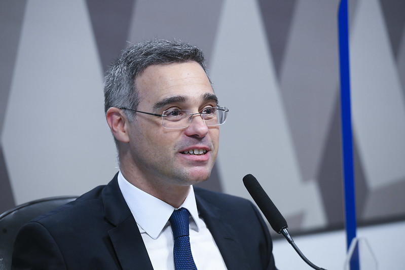 O ex-ministro da Justiça e da Advocacia Geral da União André Mendonça, em sabatina na CCJ do Senado (Foto: Marcos Oliveira/Agência Senado)