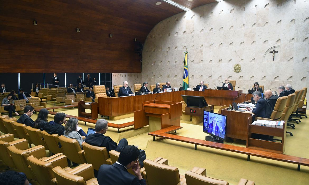 Ministros do Supremo durante a sessão plenária de 15 de março de 2023 (Foto: Carlos Moura/STF)