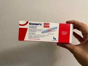 Ozempic, medicamento composto por semaglutida, utilizado para tratamento de diabetes e para emagrecimento, da Nova Nordisk