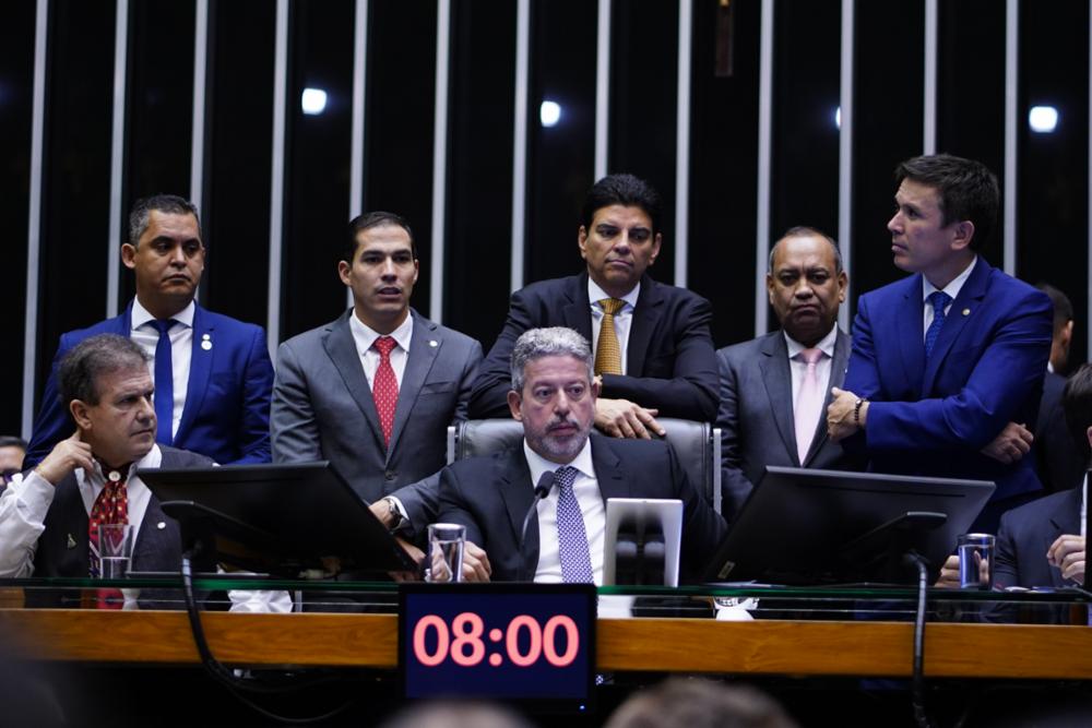 O plenário da Câmara dos Deputados durante sessão para votar o novo arcabouço fiscal (Foto: Pablo Valadares/Câmara dos Deputados)