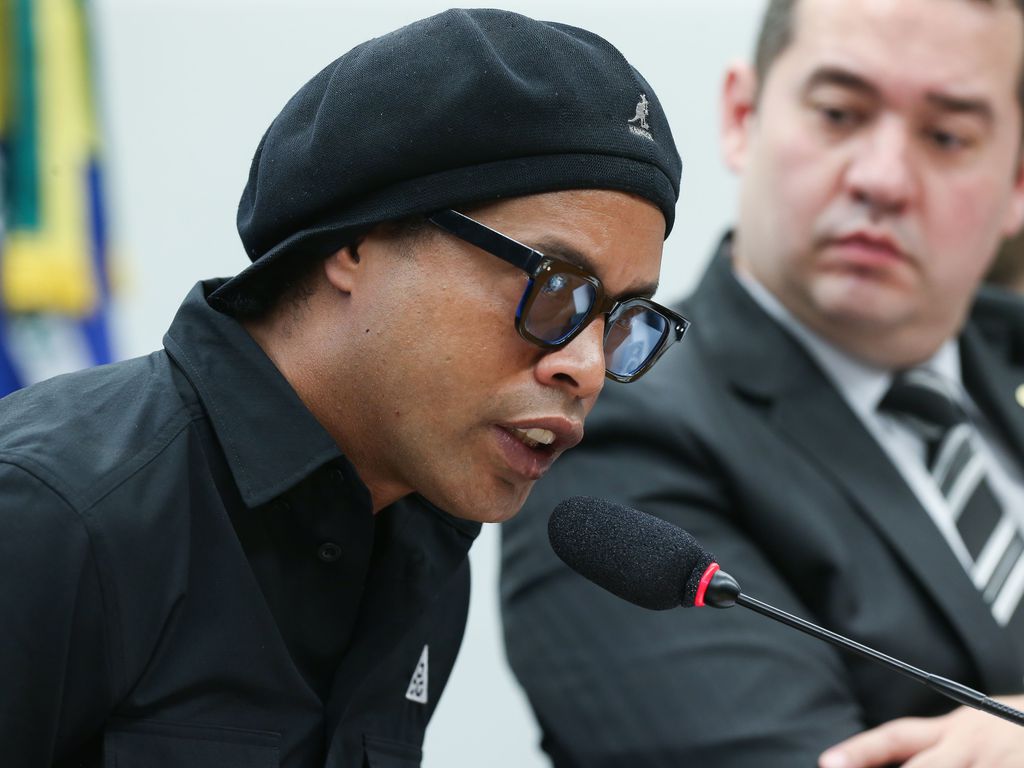 Brasília (DF) 31/08/2023 Depoimento na CPI da Câmara das Pirâmides Financeiras do Ronaldo Assis Moura (ex-jogador Ronaldinho Gaúcho), fundador e sócio-proprietário da empresa 18K Ronaldinho. Foto Lula Marques/ Agência Brasil