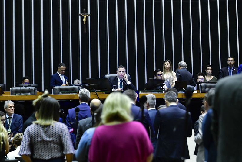 Plenário da Câmara dos Deputados durante sessão conjunta do Congresso Nacional destinada à deliberação de vetos presidenciais e projetos de lei (Foto: Waldemir Barreto/Agência Senado)